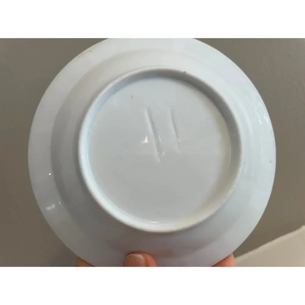 Old Paris White and Gold Porcelain Berry Bowls, Small Bowls, Set of 8